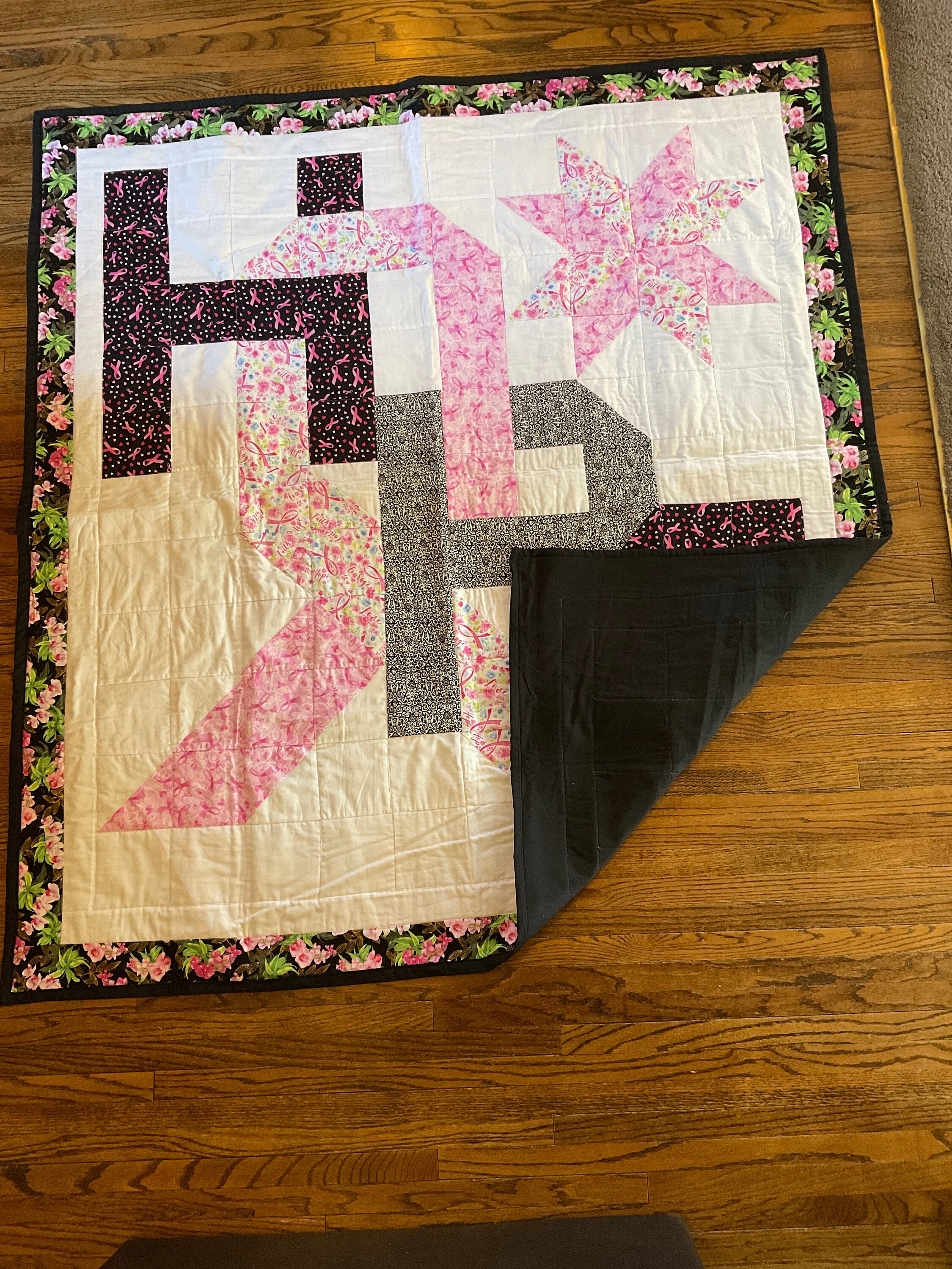 Breast Cancer Quilt Etsy