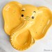 Vintage elephant plate / childs plate / vintage plate / 1970s / yellow elephant / childs elephant plate / childs dish / elephant dish