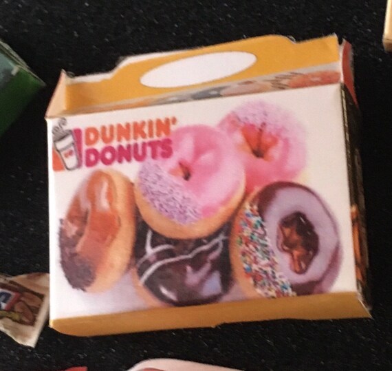 1/6 scale donuts dozen. Dunkin box Etsy