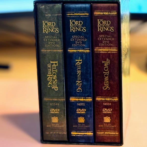 Lord Of The Rings The Motion Picture Trilogy Extended Edition DVD Boxed Set
