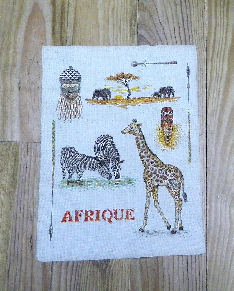 Permin Kit de point de croix Règle à mesurer avec animaux, modèle à
