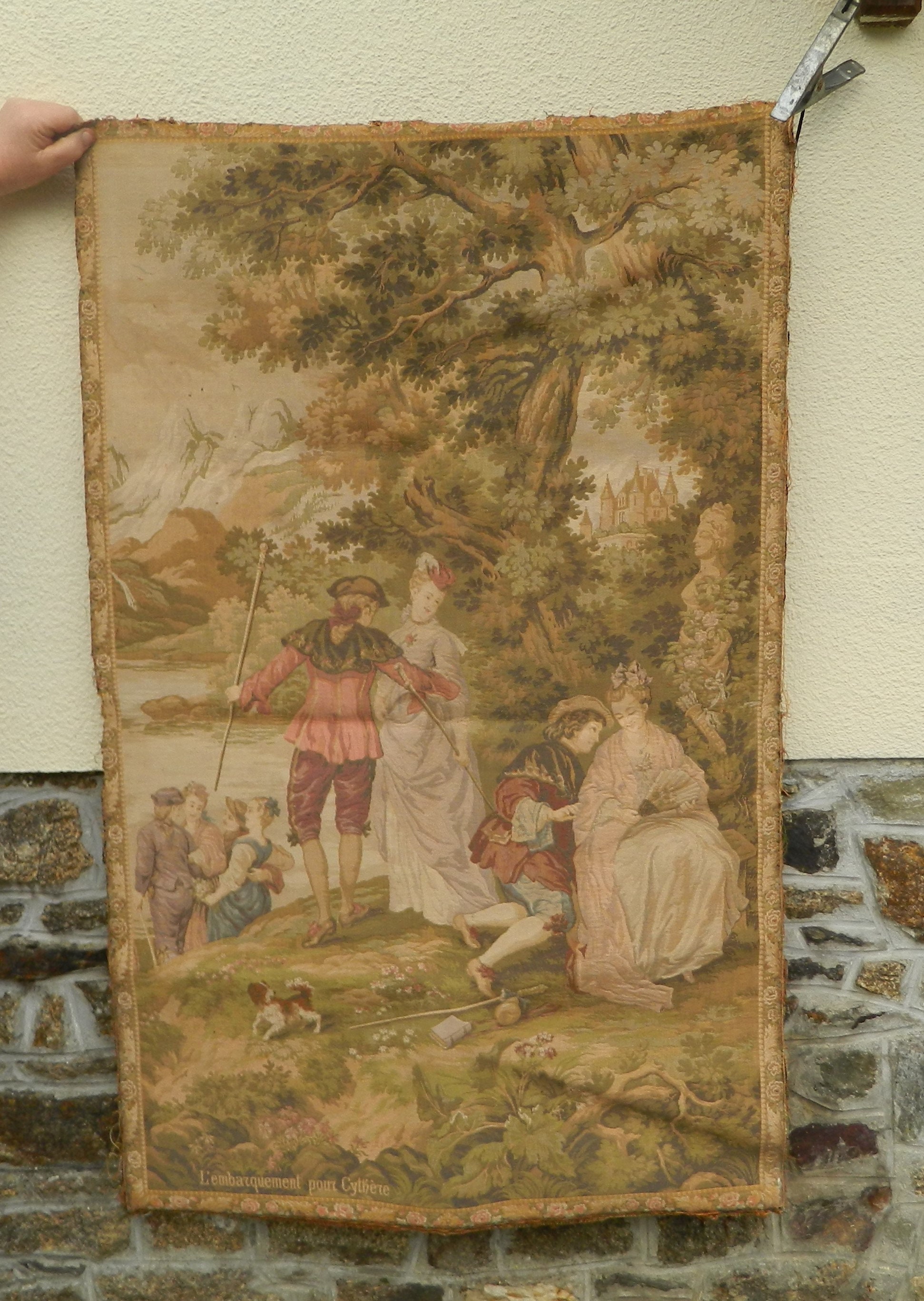 Tableau Médiéval, Toile Non Encadrée, Décoration Intérieure Français, Tapisserie Murale, Tenture Mad