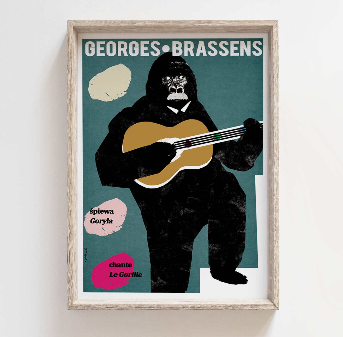Georges Brassens 音楽ポスター コレクション