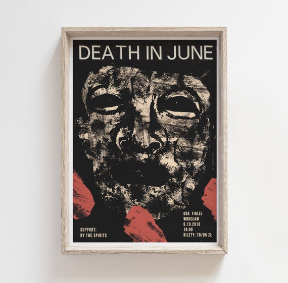 Death in June Gig Poster Original Poster Concert in -