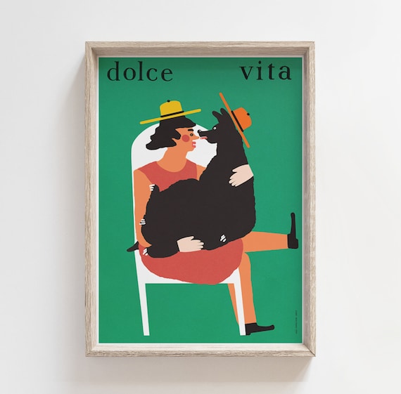 Vita Lady With a Dog Original Polish Poster Print - Etsy