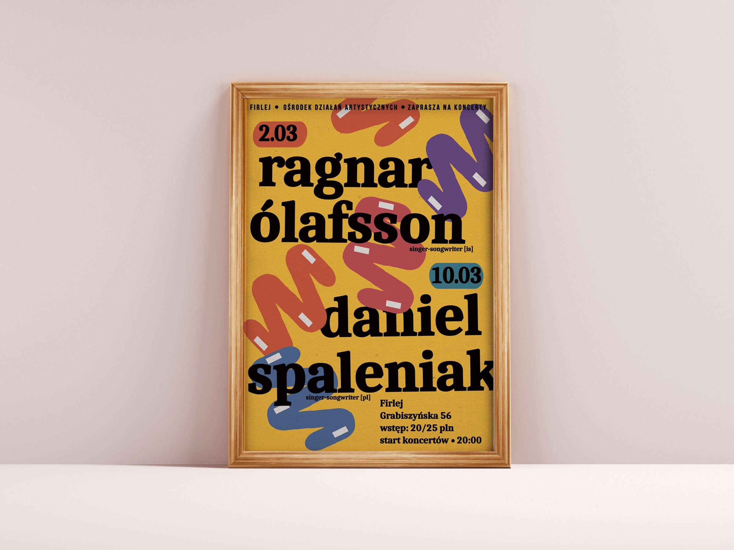 Ólafsson Daniel Yellow Poster Plakat -