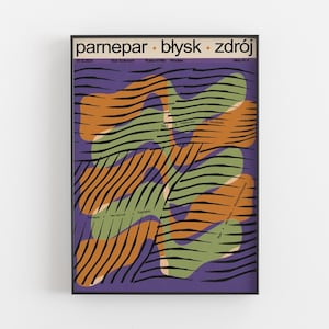 Parnepar, Zdrój, Błysk, original polish gig poster, abstract, colors, concert, jazz print, improv, art, music, plakat z koncertu, B2, 50x70
