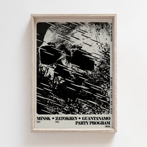 Minsk, Zatokrev, GPP - original gig poster from concert in Poland (Wrocław, 2018), music, sludge, stoner, doom, metal, print, plakat, B2