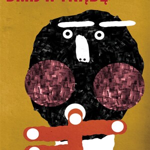 May include: A black and white illustration of a person with a red and white trumpet. The text "PAMIĘTAJ &bull; DLA LEPSZEGO SAMOPOCZUCIA CODZIENNIE" and "DMJ W TRĄBĘ" is written in red and white.