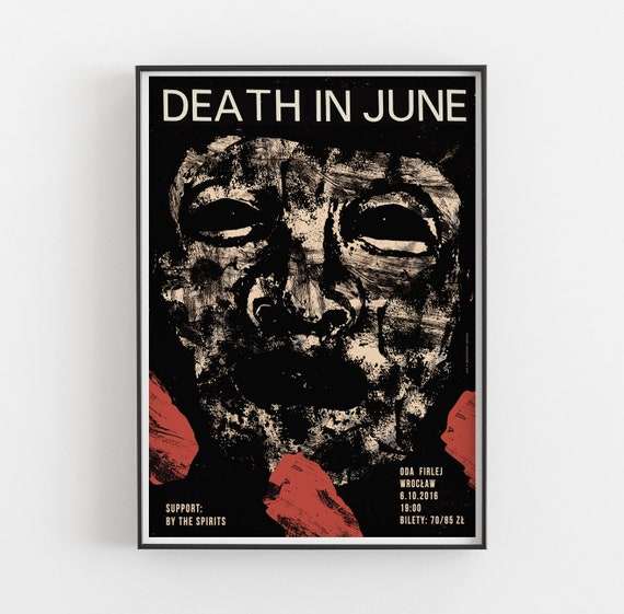 Death in June, Gig Poster, Original Poster From Concert in Poland