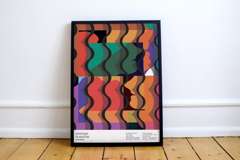 Poster for Poster Exhibition, Abstraction, Colors, Faces, Print, Wall ...