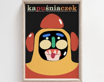 La Soupe aux choux (Jean Girault, de Funès, Carmet, Villeret) movie polish poster, print, illustration, art, plakat |  A1 84,1x59,4 cm