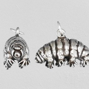 Sterling Silver Tardigrade Charm Pendant