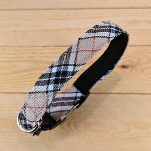 Vintage Check Dog Collar in Beige - Burberry