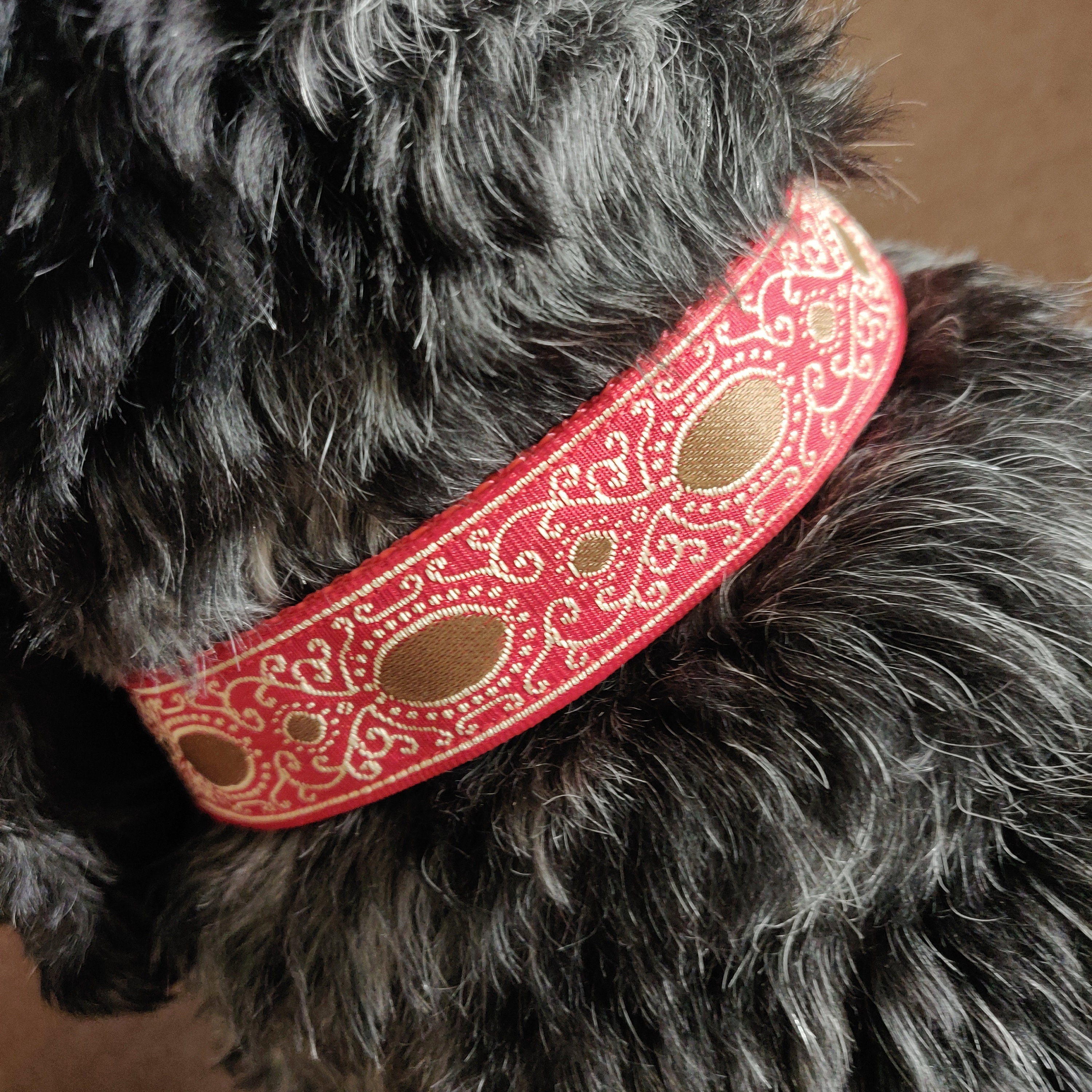 Beautiful Red Satin Dog Collar Etsy