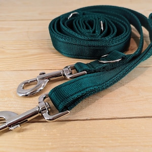 Long Double Ended Multi Function Dog Lead. Available in a choice of widths, lengths and 10 colours.
