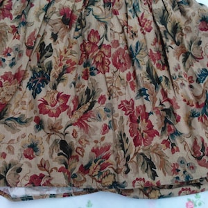 Vintage Highgate Woods by Ralph Lauren Full Bedskirt-Woven Cotton-Browns