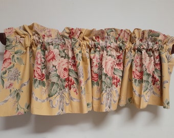 Ralph Lauren Evelyn Straight Valances-3 Disponibili-Giallo Floreale