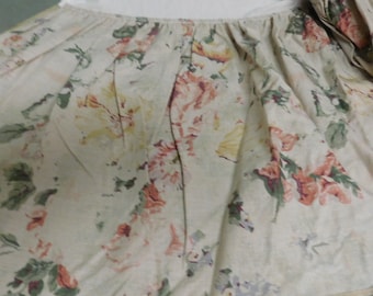 Gonna da letto vintage Francesca di Ralph Lauren - REVERSIBILE - Mai sul letto! Floreale neutro - 1992