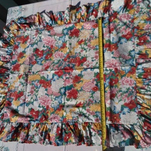 Vintage Ralph Lauren Thousand Flowers Ruffled Pillow Shams  3 Euros-Explosion of color! Cotton
