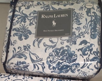 Tende Ralph Lauren ORLEON con tasca a bastoncino, foderate, tessuto non tessuto, 100% cotone, trama pesante, disponibili in 5 paia