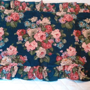 Vintage Ralph Lauren Gatehouse KING Ruffled Pillow Sham-NOS-Heavy Cotton-Glorious!