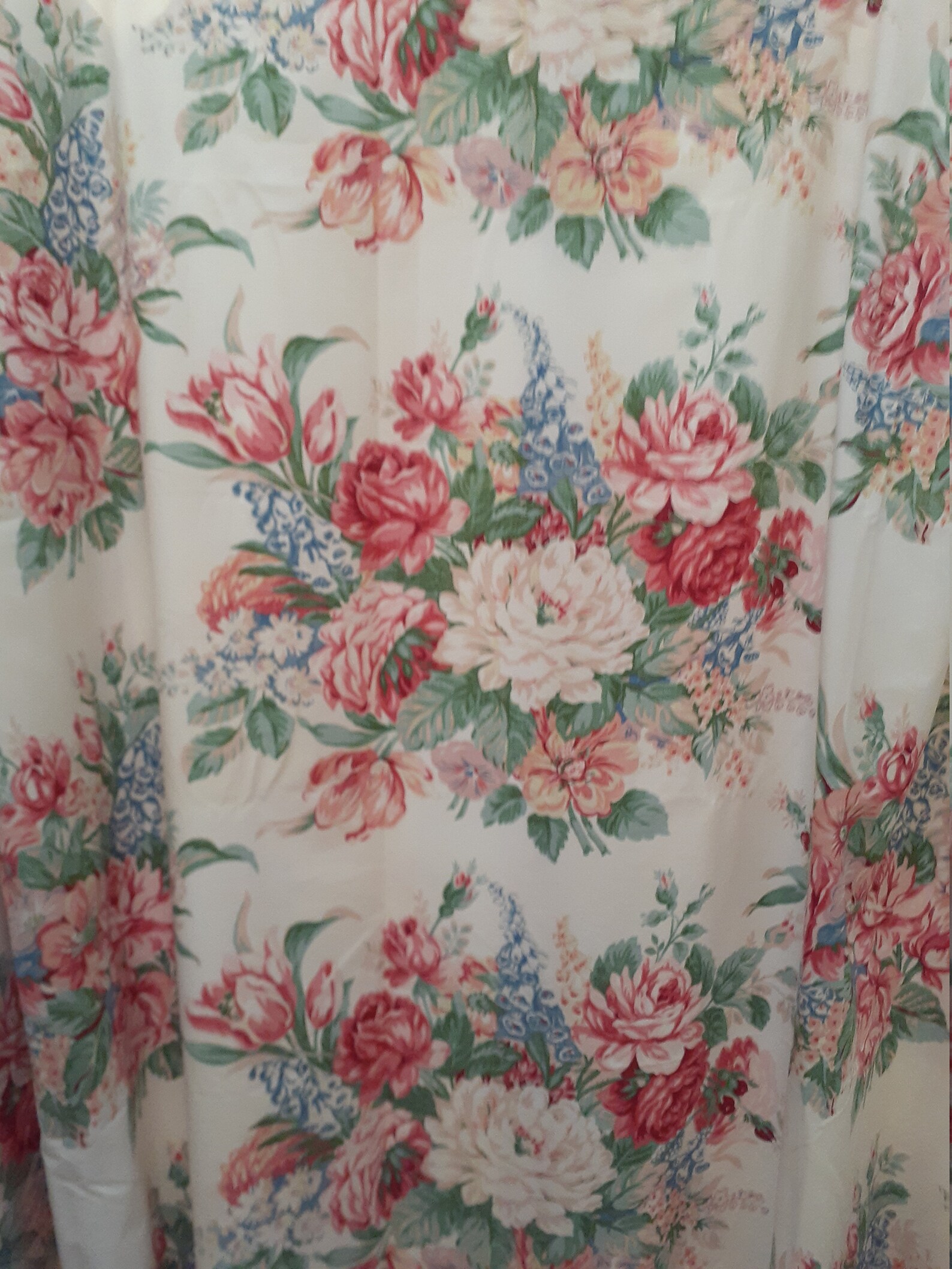 Vintage Melissa Shower Curtain by Ralph Lauren Cottonwhite Etsy