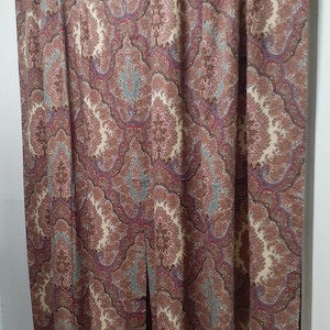 Ralph Lauren Emerson Paisley Drapes Jewel Tones-Lined and Weighted-5 pairs Available