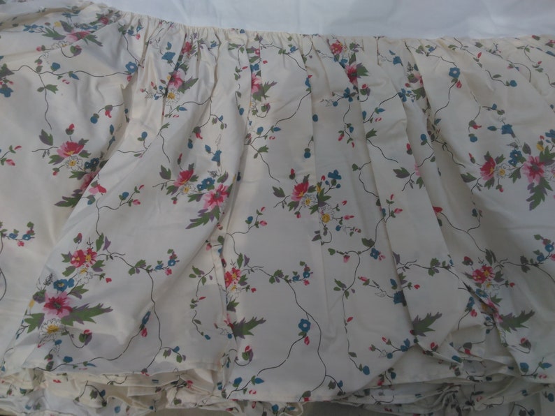 Vintage Ralph Lauren Pebble Path King Bedskirt-Cotton-2 New | Etsy