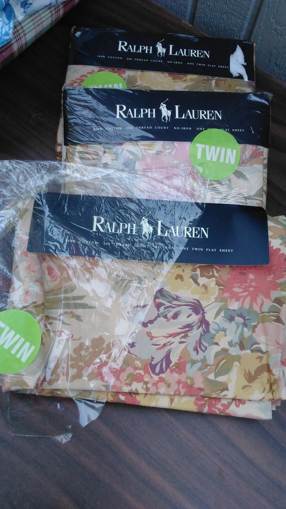 Ralph Lauren ツインフラットシーツ 100%コットン 【公式通販】