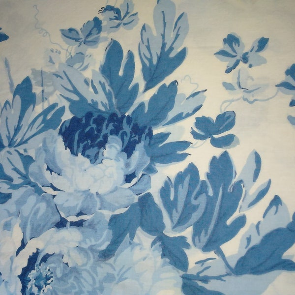 Ralph Lauren Elsa Blue-Twin Duvet Cover- Blue & White Cotton Sateen