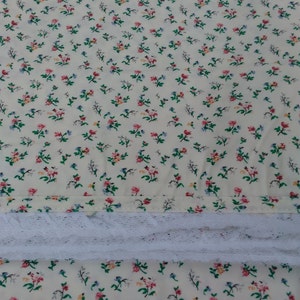 Vintage Beach Plum Floral Full Flat Sheet-by Ralph Lauren-Cotton-Never Used