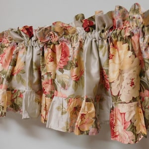 Ralph Lauren- Stone Harbor Custom Made Valance-Soft Blue-Cotton Sateen-Ruffled