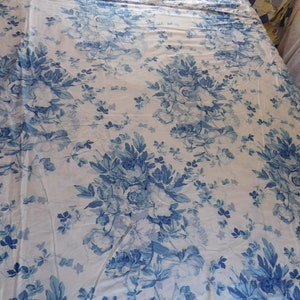 Ralph Lauren Elsa Blå - Påslakan eller tyg Blå & Vit Bomull - Obehandlad bild 2