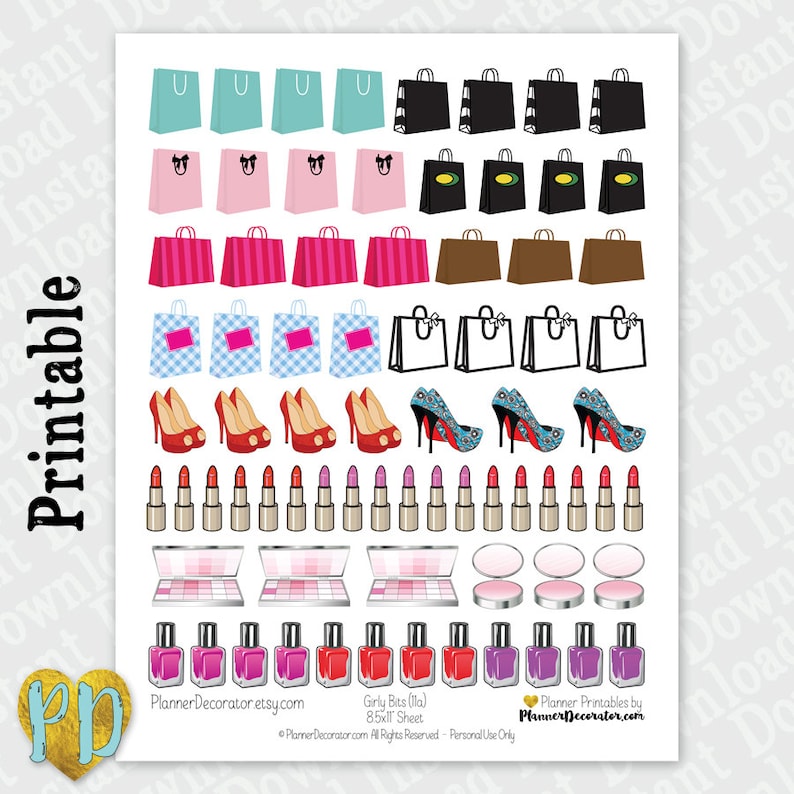 Girly Make-up Printable Planner Stickers, Searching Luggage Large Heels stickers, Nail Polish Do it yourself Planner Printables, Fast Down load PDF graphic relating to Diy Planner Printables named Girly Make-up Printable Planner Stickers, Browsing Luggage Large Heels stickers, Nail Polish Do-it-yourself Planner Printables, Fast Obtain PDF