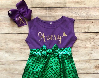 little girl mermaid style dresses