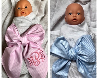 newborn bow swaddle