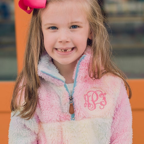 personalized sherpa pullover