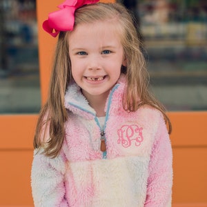 Monogrammed Kids Fleece Pullover