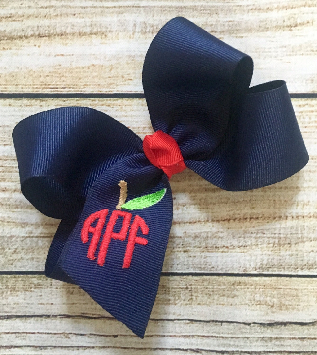 You Choose Colors...Medium or Large Monogrammed Back to School Hair B…