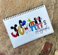 Personalized Name Autograph Book, Custom Amusement Theme Park Signature Memory Booklet, Inspired Mr. and Mrs. Mouse Princess Toy Themed Gift product logo