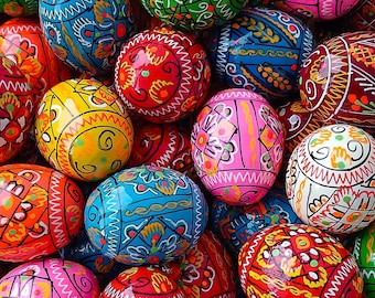 5 a 50 unidades de pequenos ovos de Páscoa ucranianos de madeira pintados à mão para decoração, Pysanka da Ucrânia, presente de Páscoa, Natal, casamento, lembrança ucraniana, 3,8 cm (1,5")