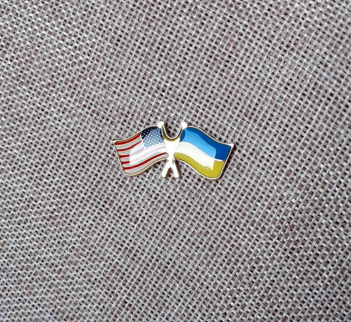 Ukraine Flag Lapel Pin, Ukrainian Flag Lapel Pin, Made In - Foto 6