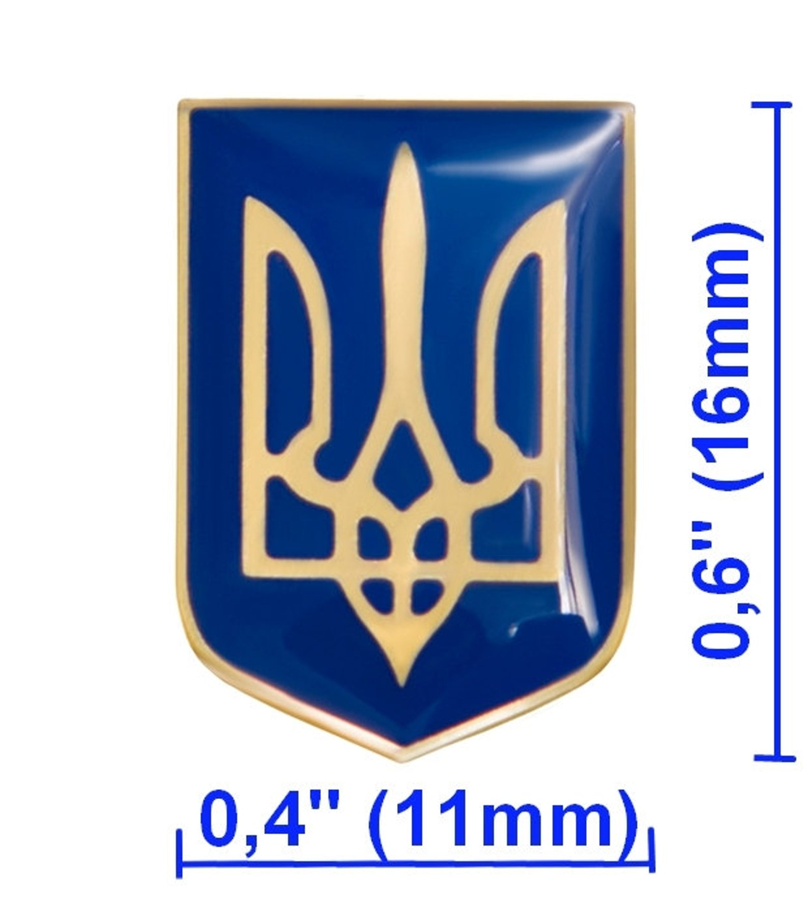 Ukrainian Lapel Pin Tryzub Trident Metal Golden Color Etsy