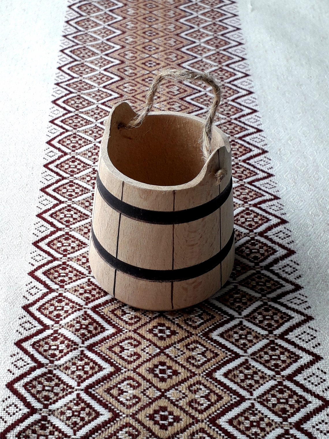 1pc. Miniature Wooden BUCKET 17 Small PAIL Wood Craft Project Etsy