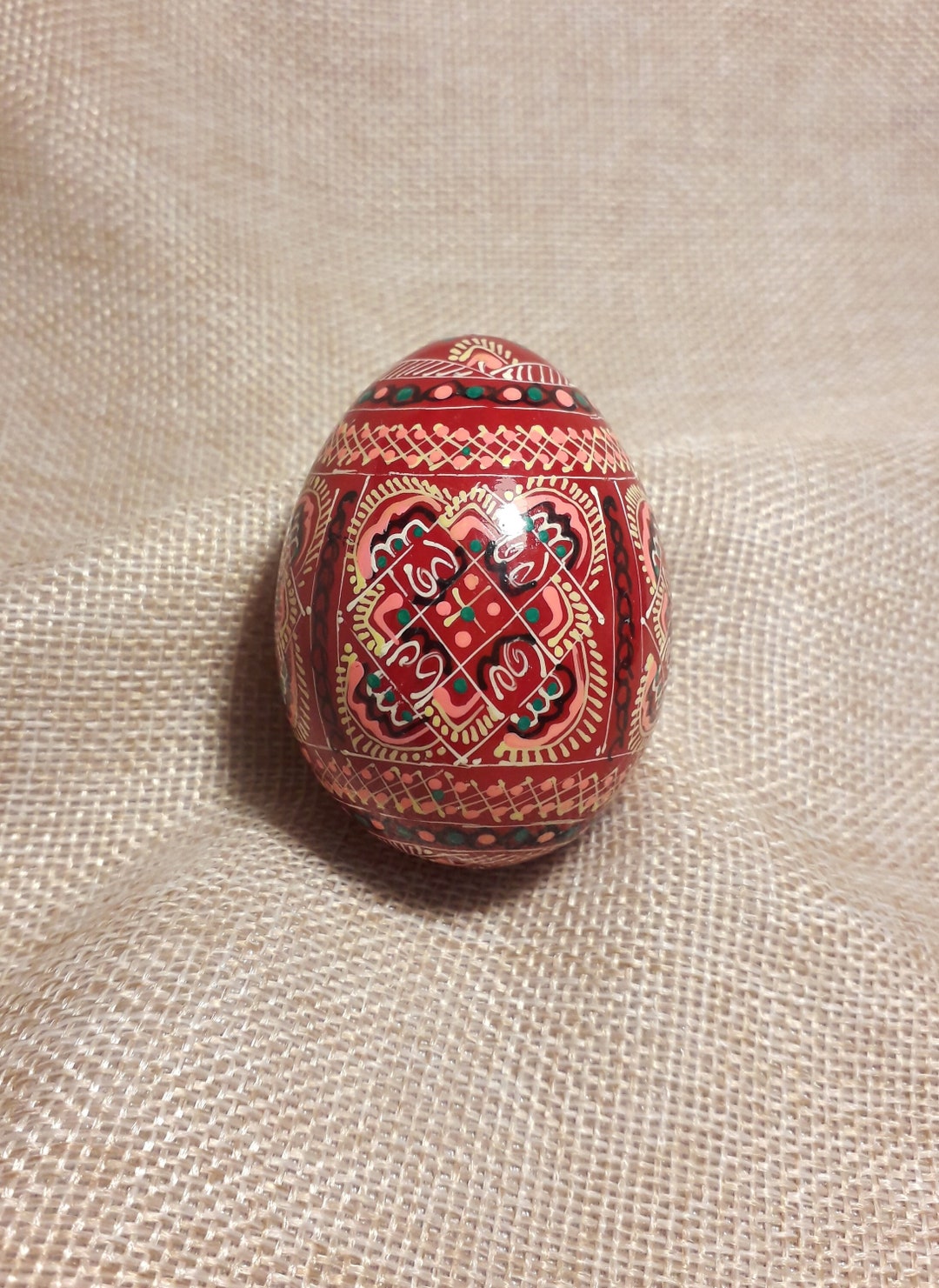 Ukrainian Painted Wooden Easter Egg Pysanky Pysanka Ukrainian Pysanky ...