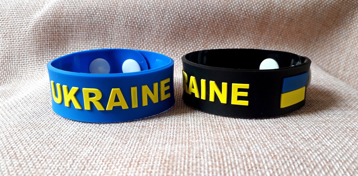 1pc. Wristband Ukrainian I love Ukraine bracelet Ukrainian Etsy