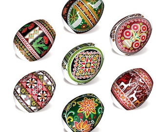 7 shrink wraps for Easter Eggs Sleeves Easter Eggs Shrink Wrap Egg Decoration Egg Sleeves Sticker Easter Egg Wraps Heat Shrink Wrap