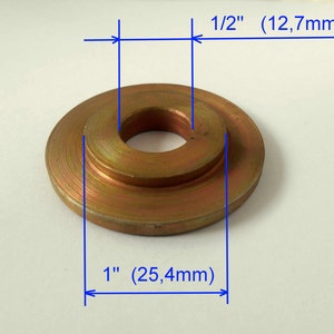 1 Adaptador de amoladora de banco, arandela de eje, brida de 1/2&quot;, 5/8&quot;, 3/4&quot;, 1&quot;, 7/8&quot;, 0,5 pulgadas, 12,7 mm, 25,4 mm, 16 mm, 20 mm, 32 mm, otros para muela abrasiva, BUJE