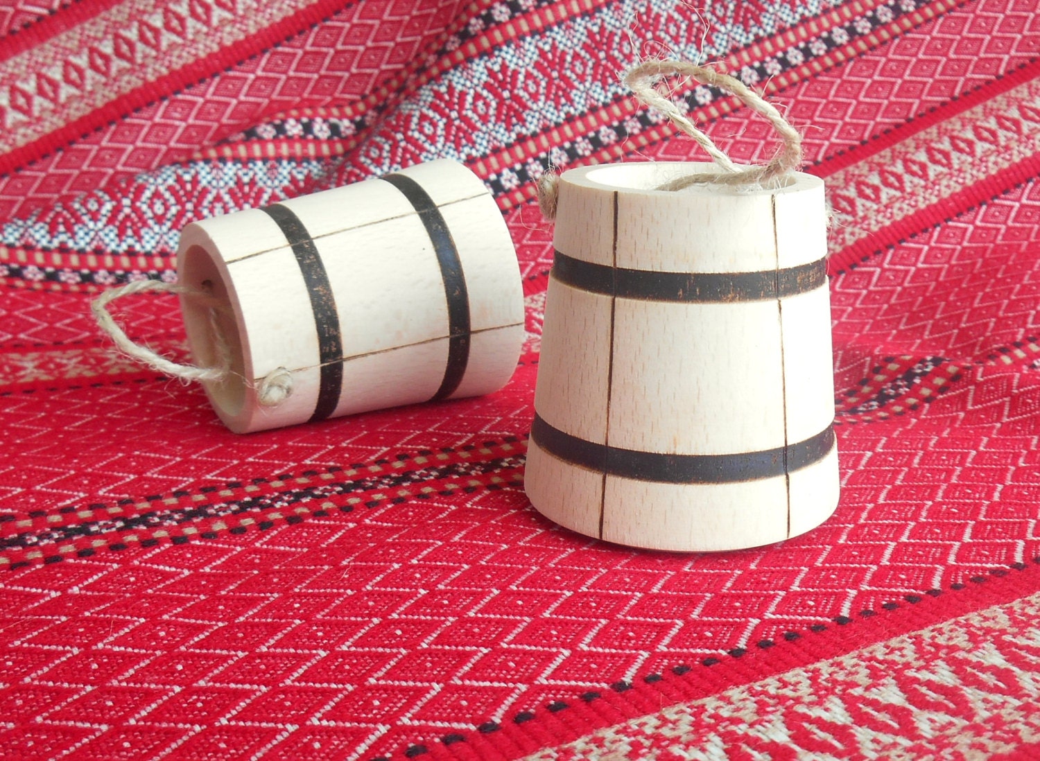 1pc. Miniature wooden BUCKET 17 small PAIL Wood craft Project Etsy
